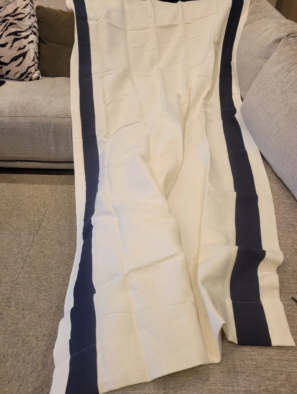 new Williams Sonoma Linen drapes window panels 96